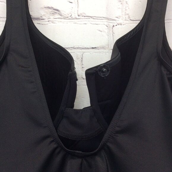 MiracleSuit Ruched One Piece Swimsuit Women's 6/10 Black Beach Cruise Vacation - Picture 5 of 11